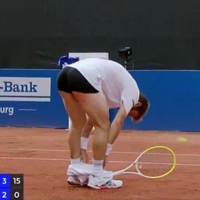 Se bajó los pantalones en pleno partido: la insólita reacción de un tenista en el ATP de Hamburgo
