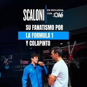 Scaloni a Olé sobre Colapinto: "Uno se levanta para verlo a él", cómo lo conoció y el fanatismo de su hijo mayor por Franco
