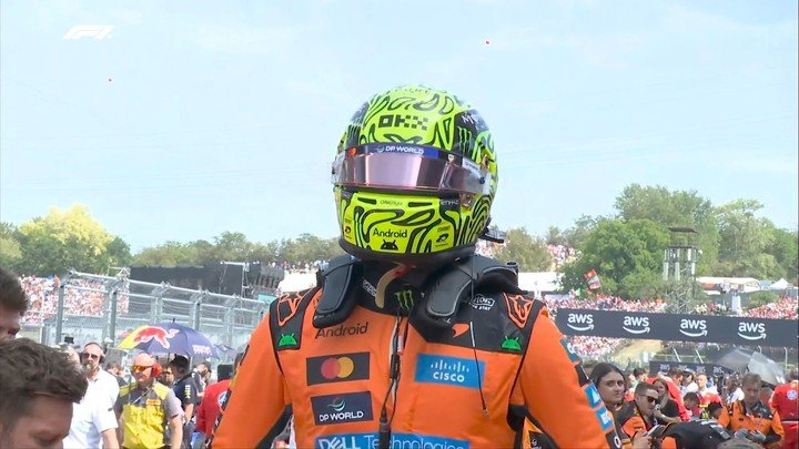 Lando Norris, listo para llevarse el triunfo.