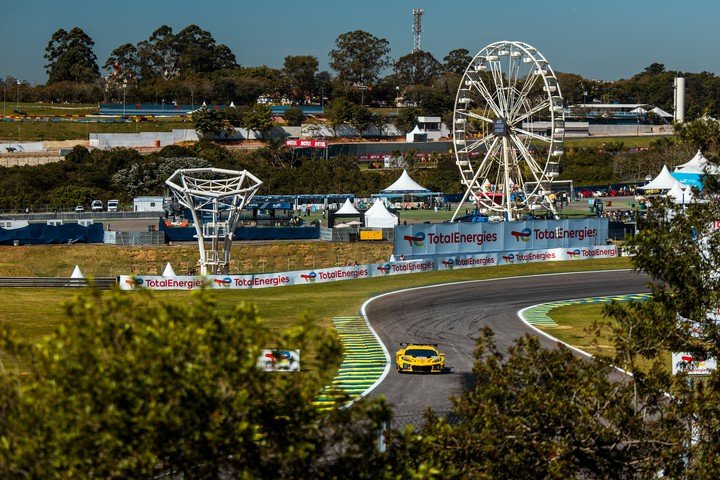 Varrone girando en el Corvette. (Prensa WEC/Andrea Lorenzina/DPPI)