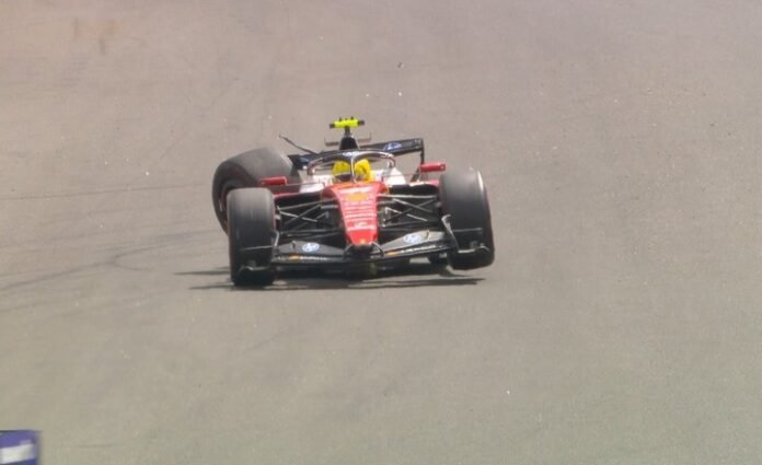 Video: Lewis Hamilton se dio un golpazo en Bélgica