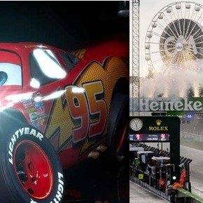 Video: El Rayo McQueen llegó a la Fórmula 1