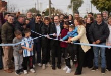 Estación Juárez Celman: el Ente Metropolitano y el municipio local habilitaron 900 metros de pavimento en barrio Villa Los Llanos