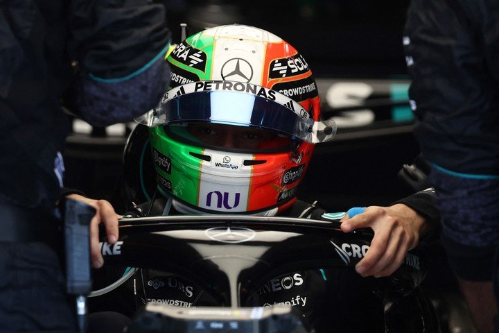 Kimi Antonelli volverá a subirse este viernes al W17 de Mercedes, con el que viene de festejar en Monza y buscará repetir en Madrid.
(REUTERS). 