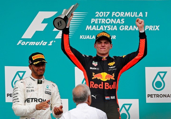 Verstappen, el ganador del último GP disputado en Malasia. (REUTER)