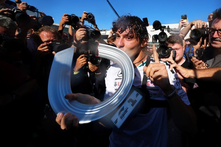 Kimi Antonelli, el ganador del GP de Madrid. (AP)