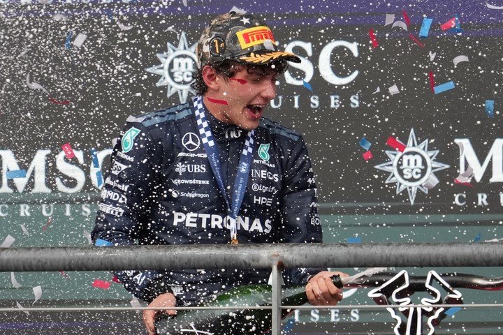 El líder del Mundial, Andrea Kimi Antonelli. (AP)