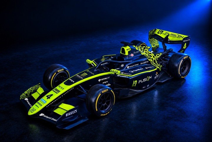 El diseño del auto de la escudería de Norris que se unirá a la F2 en 2027.(@ln4fusion en IG).