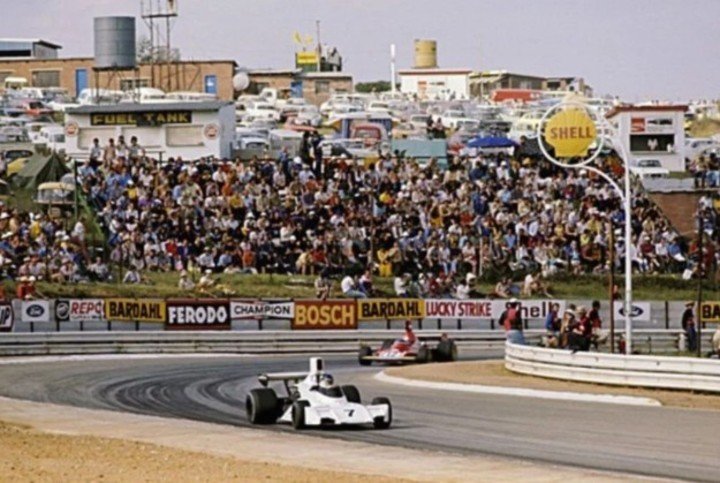 El Brabham 7 de Lole en Kyalami.
