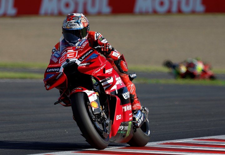 Marc Márquez ganó la Sprint de MotoGP en Japón. (EFE).