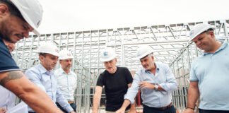 Passerini recorrió las obras de ampliación del Hospital Príncipe de Asturias