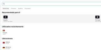 Qué significa que en una VPN ponga «ubicación virtual» en algunos países