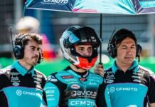 Festejo argentino en Brasil: Morelli se subió al podio en la carrera de Moto3